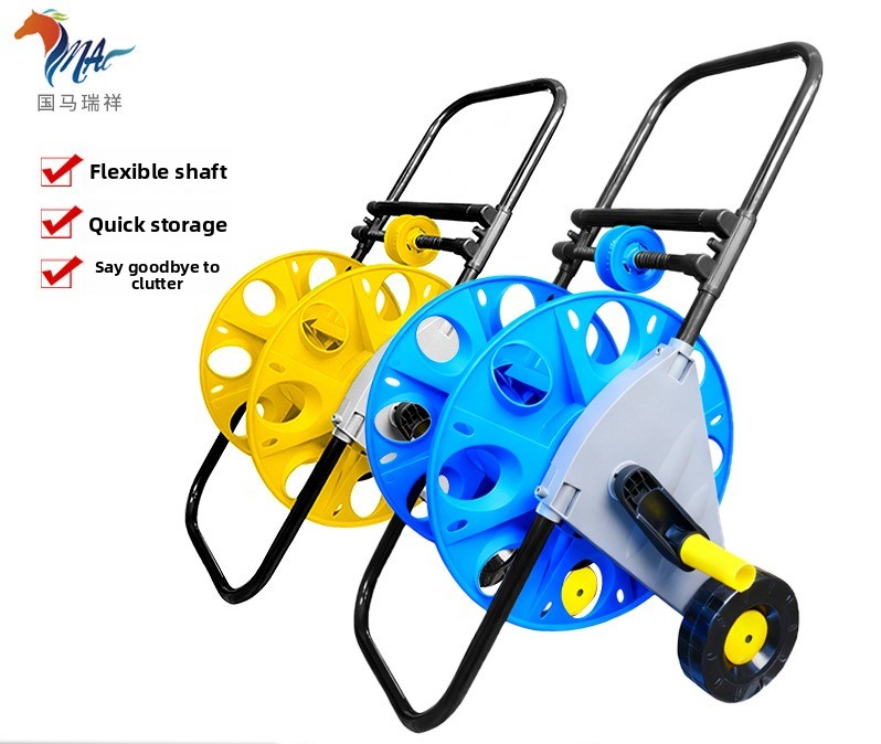 Electric Reel - Meistverkaufter neuer handbetriebener Wasserschlauch-Aufbewahrungswagen, automatische Schlauchanordnung,
