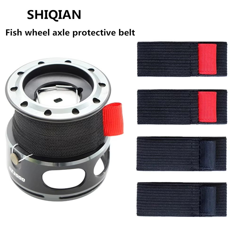 Reel Spare Spool - SHIQIAN 4-teiliges/Set Angelrollen-Zubehör mit flexiblem schwarz-rotem
