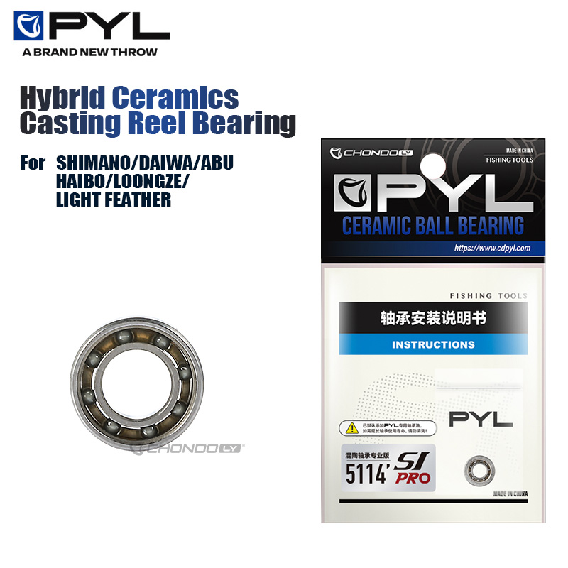 Conventional Reel - PYL Casting Angelrolle Hybrid Keramik Kugellager